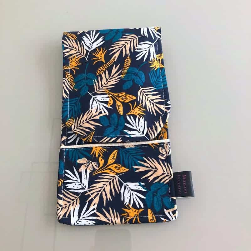 Pochette à couverts avec serviette. fabrication française. Maison Pivoine