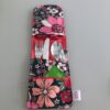 Pochette à couverts avec sa serviette " Primevère"
