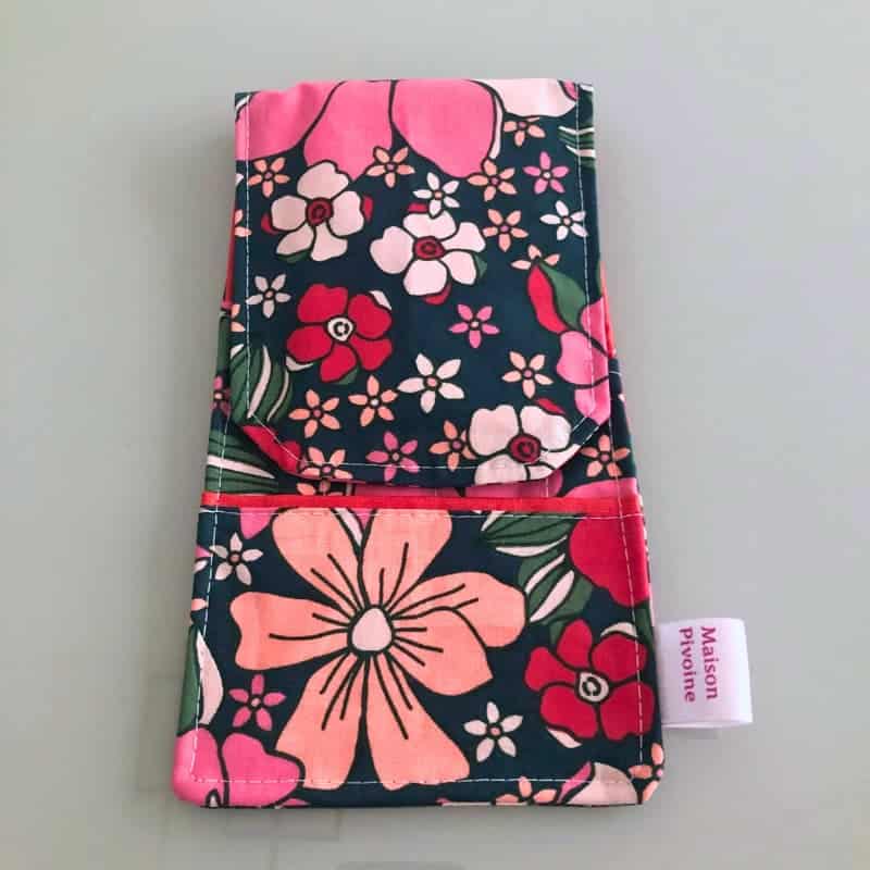 Pochette à couverts avec serviette. fabrication française. Maison Pivoine