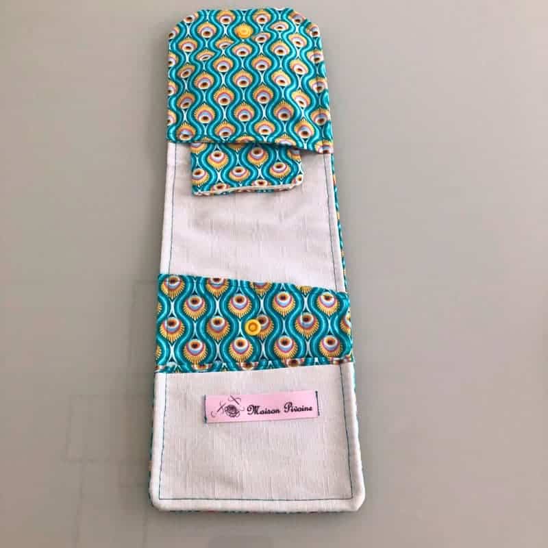 Pochette à couverts avec serviette. fabrication française. Maison Pivoine