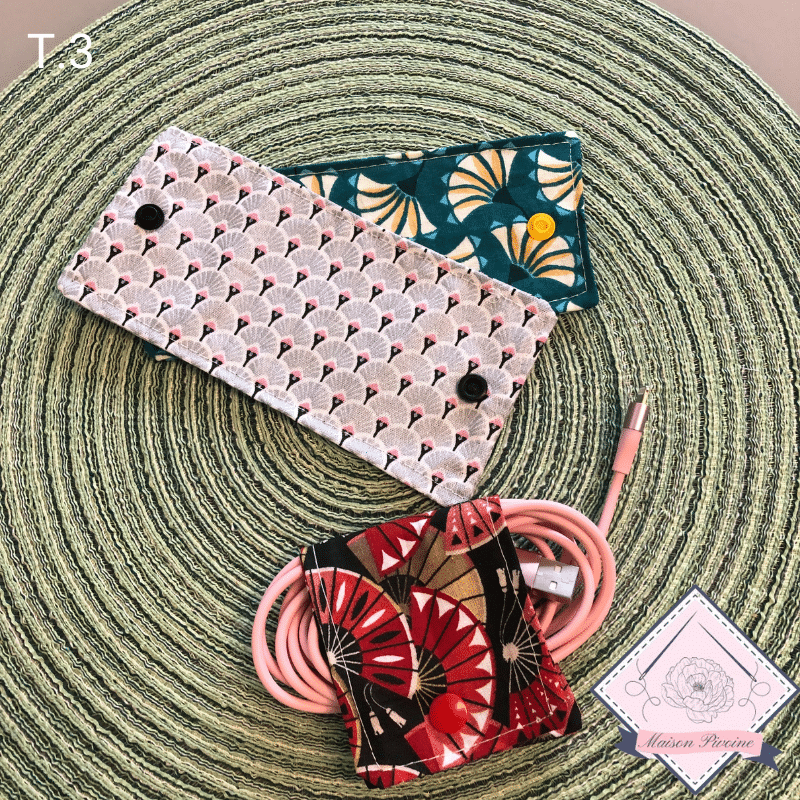 Taille moyenne attache-câbles Maison Pivoine