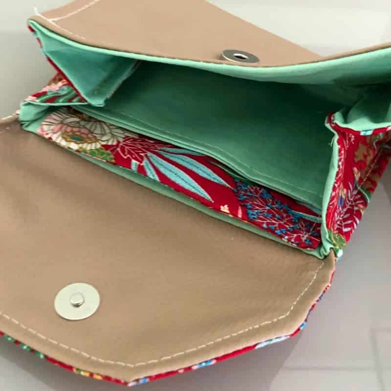 Porte monnaie femme beige de chez maison pivoine
