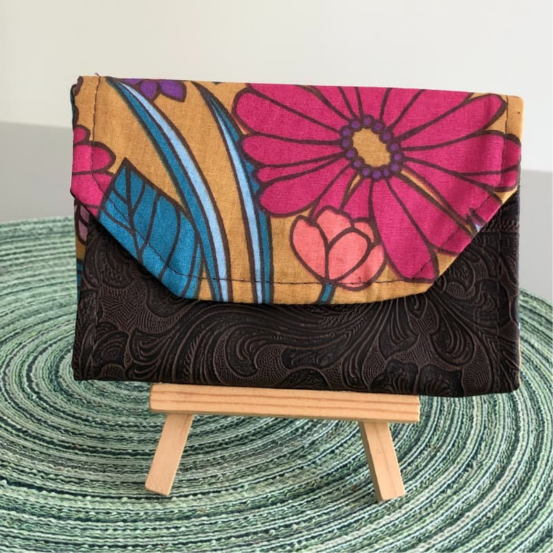 porte monnaie femme marron de chez Maison Pivoine