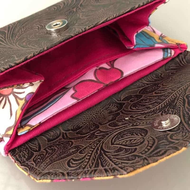porte monnaie femme marron de chez Maison Pivoine