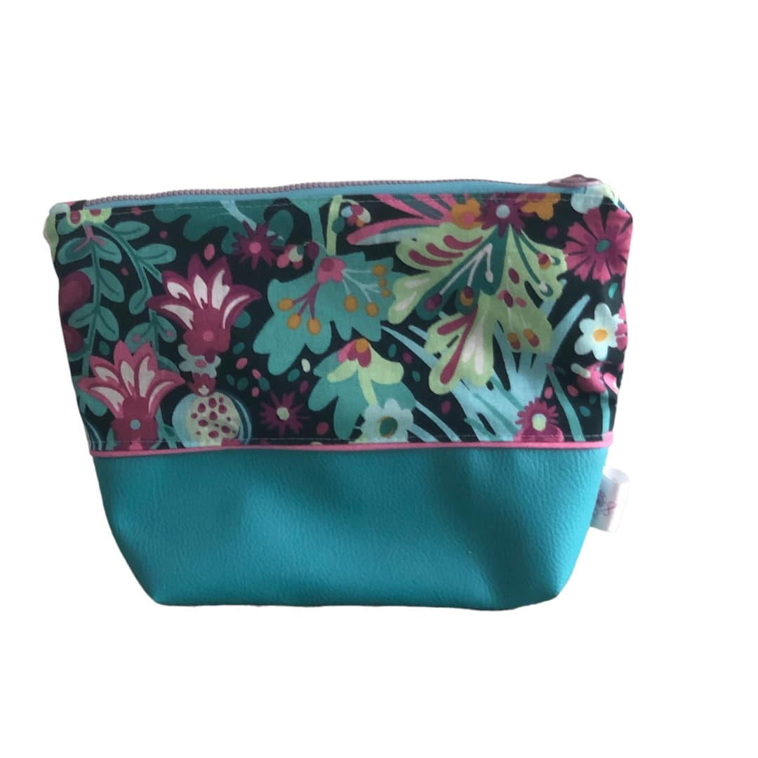 Trousse pochette multifonction Maison Pivoine, fabrication à la main française