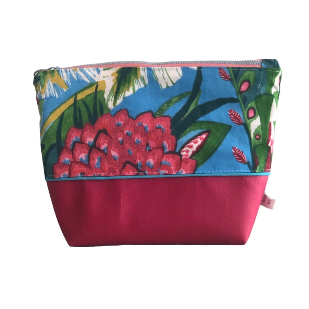 Trousse pochette multifonction Maison Pivoine, fabrication à la main française