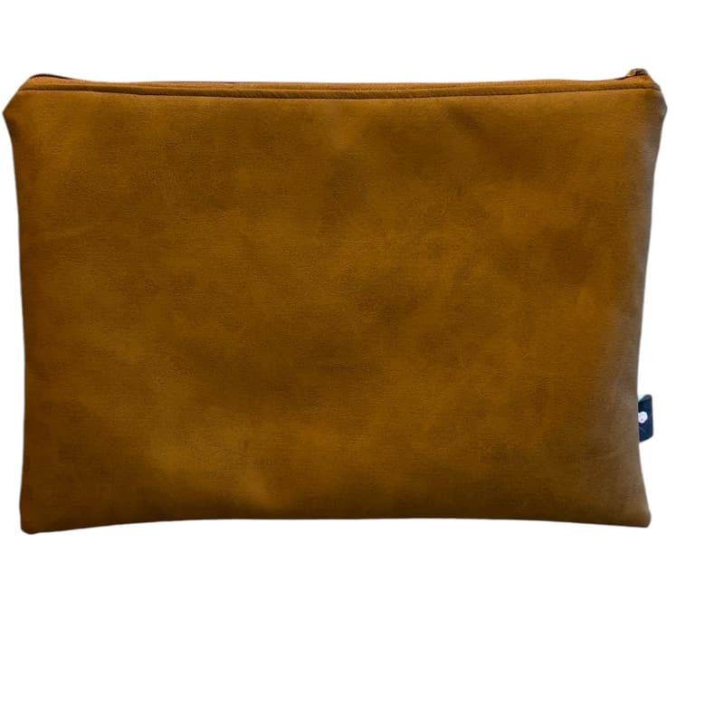 housse ordinateur portable aux motifs léopard avec poche zippée - Fabrication française - Maroquinerie quimperlé