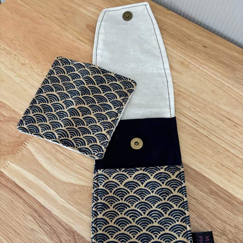 Pochette à brosse à dents et rasoir pour homme - Fait main en France par Maison Pivoine