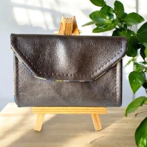 Porte-cartes homme marron « Noyer »