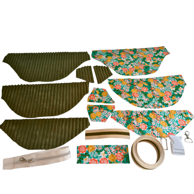Pièce découpée du kit couture sac banane