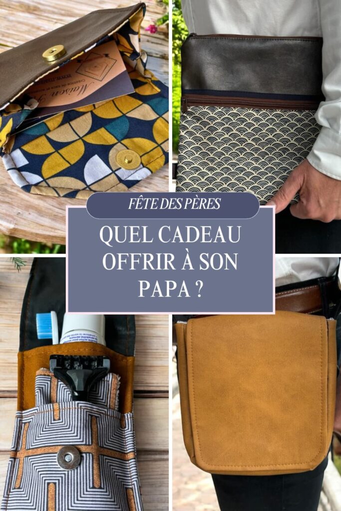 fete-des-peres-cadeau-artisanal Fête des pères, quel cadeau offrir ? sacoche, housse d'ordinateur, porte cartes des créations faites main en France dans l'atelier Maison Pivoine situé en Bretagne