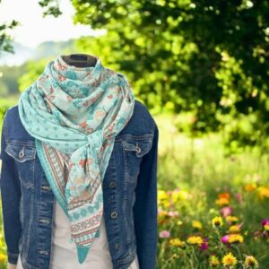 chale-femme-bleu-corail chale-femme