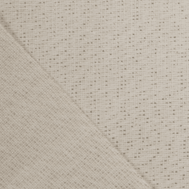 tissu coton enduit dans les couleurs beige avec des paillettes or