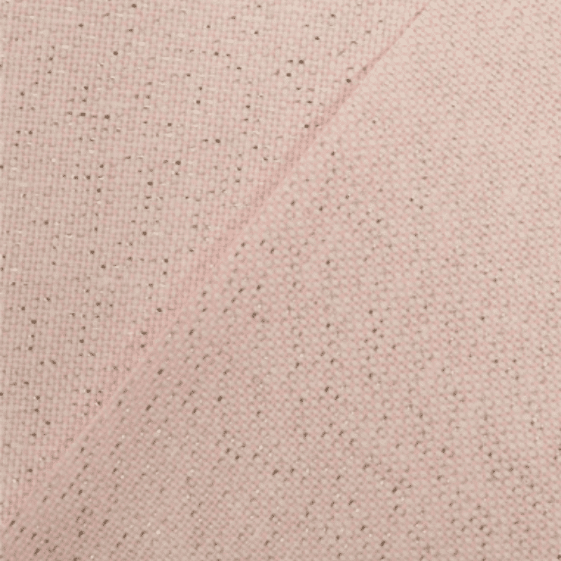 tissu enduit rose avec paillette couleur or